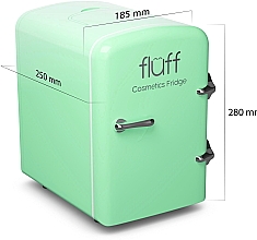 Minilodówka kosmetyczna, zielona - Fluff Cosmetic Green Fridge — Zdjęcie N3