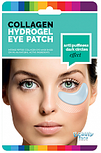 PREZENT! Wygładzające płatki kolagenowe pod oczy, zapobiegające cieniom i opuchliźnie - Beauty Face Collagen Hydrogel Eye Mask — Zdjęcie N1