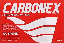 Energetyk, tabletki - Nutrend Carbonex — Zdjęcie N1