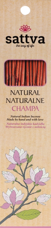 Naturalne indyjskie kadzidła - Sattva Champa — Zdjęcie N1