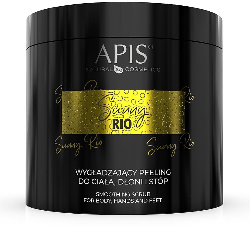 Wygładzający peeling do ciała, dłoni i stóp - APIS Professional Sunny Rio Smoothing Scrub For Body, Hands And Feet — Zdjęcie N1