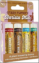 Zestaw balsamów do ust - Crazy Rumors Barista Mix (lip/balm/4x4.25g) — Zdjęcie N1