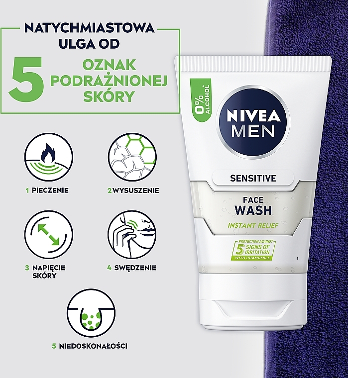 Delikatny żel do mycia twarzy - NIVEA Active Sensitive Face Wash — Zdjęcie N5