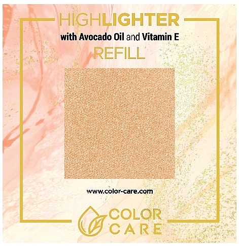 Rozświetlacz z olejkiem z awokado i witaminą E - Color Care Highlighter Refill — Zdjęcie N1