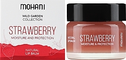 Balsam do ust z masłem shea - Mohani Strawberry Moisturizing And Protecting Lip Balm — Zdjęcie N2