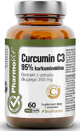 Suplement diety Kurkumina C3 - Pharmovit Clean label Curcumin C3 95% — Zdjęcie N1