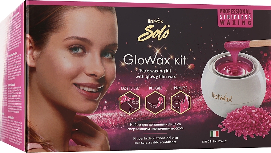 Zestaw do depilacji twarzy, 8 produktów - ItalWax Glow Wax Kit — Zdjęcie N3