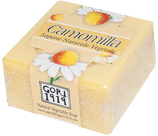 PRZECENA! Mydło w kostce Rumianek - Antico Saponificio Gori 1919 Chamomile Natural Vegetable Soap * — Zdjęcie N2