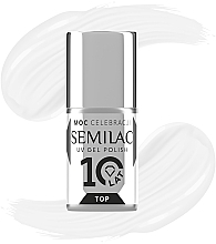 Top do paznokci bez lepkiej warstwy - Semilac 10Years Limited Edition Top No Wipe — Zdjęcie N2