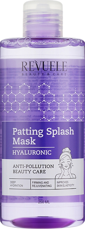 Maska do twarzy z kwasem hialuronowym - Revuele Patting Splash Mask Hyaluronic — Zdjęcie N1