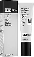 Lekki filtr przeciwsłoneczny SPF 45 do cery trądzikowej - PCA Skin Weightless Protection Broad Spectrum SPF 45 — Zdjęcie N2