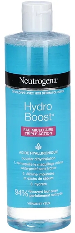 Woda micelarna - Neutrogena Hydro Boost EAU Micellaire Triple Action  — Zdjęcie N1