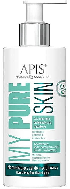 Normalizujący żel oczyszczający do skóry z problemami - APIS Professional My Pure Skin Normalizing Face Cleansing Gel — Zdjęcie N1