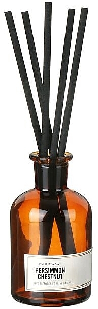 Dyfuzor zapachowy - Paddywax Apothecary Glass Reed Diffuser Persimmon & Chestnut — Zdjęcie N2