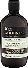 Kup Pianka do kąpieli - Baylis & Harding Goodness Oud Cedar & Amber Natural Bath Soak