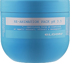 Kup Regenerująca maska ​​do włosów zniszczonych - Elgon Colorcare Re-Animation Pack pH 3.5