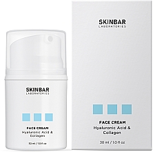 Kup Nawilżający krem ​​do twarzy z kwasem hialuronowym i kolagenem - SKINBAR Hyaluronic Acid & Collagen Face Cream