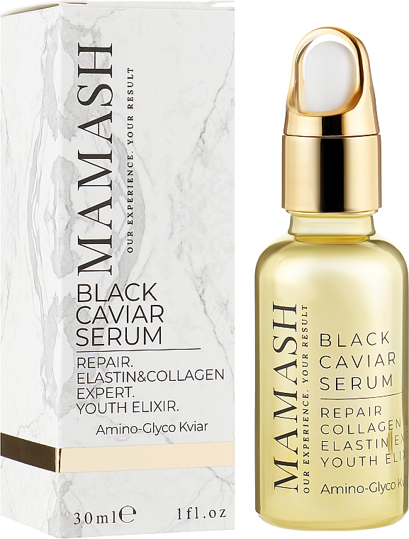 Odżywcze serum do twarzy z ekstraktem z czarnego kawioru - Mamash Black Caviar — Zdjęcie N1