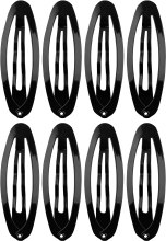Kup Czarne spinki do włosów Oval Medium (8 szt.) - Titania