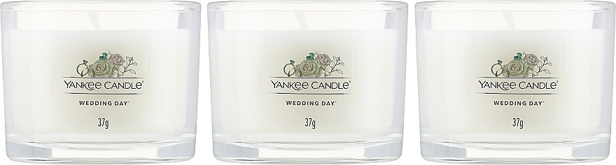 Zestaw - Yankee Candle Wedding Day (candle/3x37g) — Zdjęcie N2