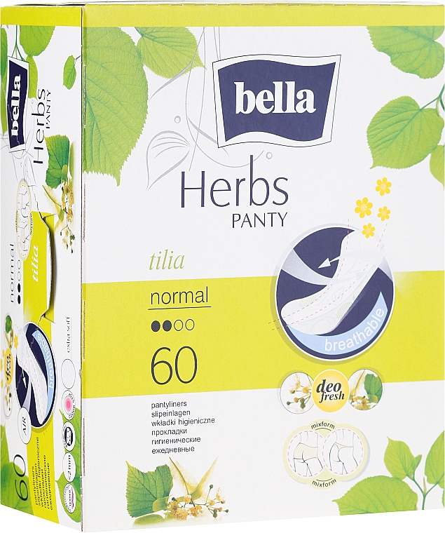 Wkładki higieniczne, 60 szt. - Bella Panty Herbs Tilia — Zdjęcie N1