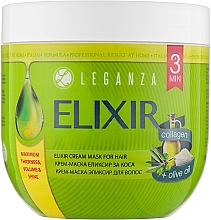 Kup Kremowa maska do włosów z oliwą z oliwek - Leganza Elixir Cream Mask For Hair