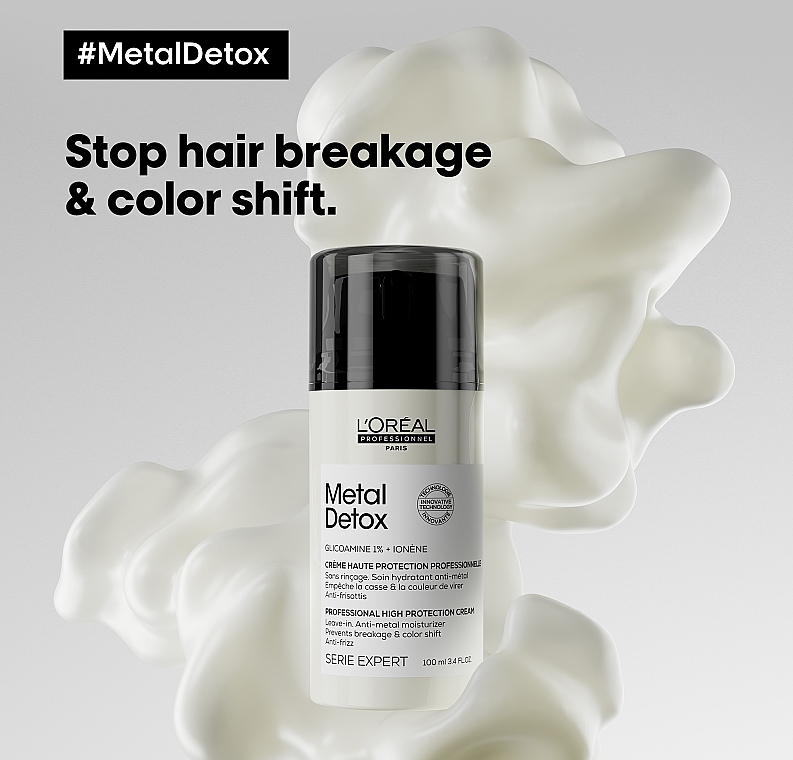Ochronny krem ​​do włosów - L'Oreal Professionnel Metal Detox Professional High Protection Cream — Zdjęcie N5