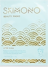 PRZECENA! Biocelulozowa maseczka do twarzy po opalaniu odbudowująca i chroniąca suchą skórę - Skimono After Sun + * — Zdjęcie N1