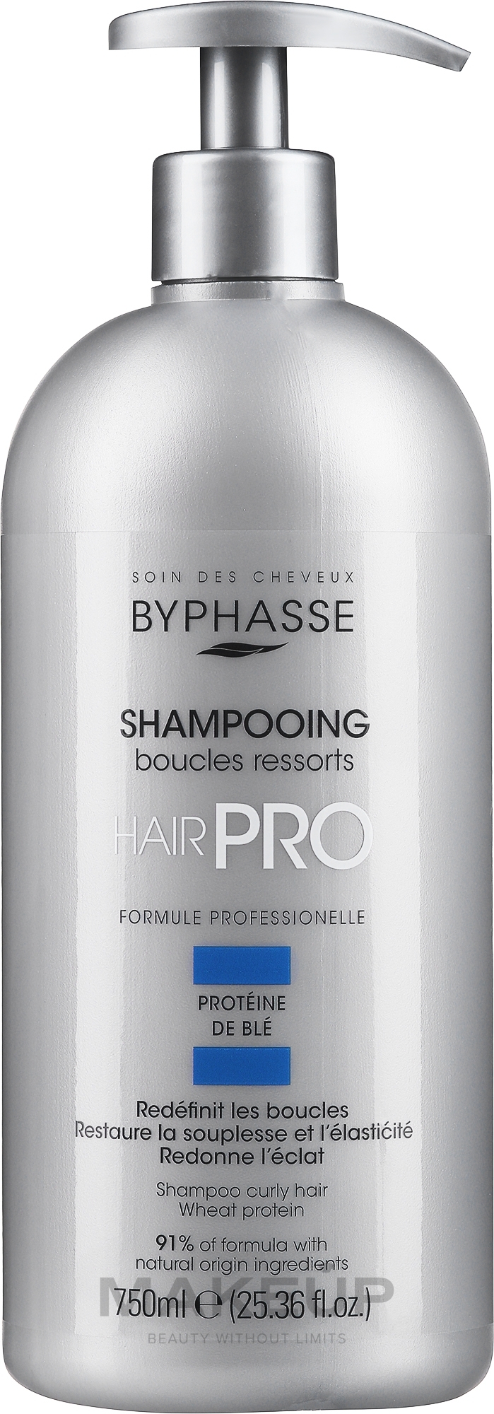 Szampon do włosów kręconych - Byphasse Hair Pro Shampooing Boucles Ressoorts — Zdjęcie 750 ml