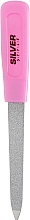 Kup Pilnik do paznokci, 12 cm, różowy - Silver Style