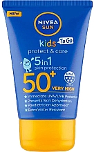 Balsam do opalania dla dzieci - NIVEA SUN Kids To Go Protect & Care Lotion SPF 50 — Zdjęcie N1