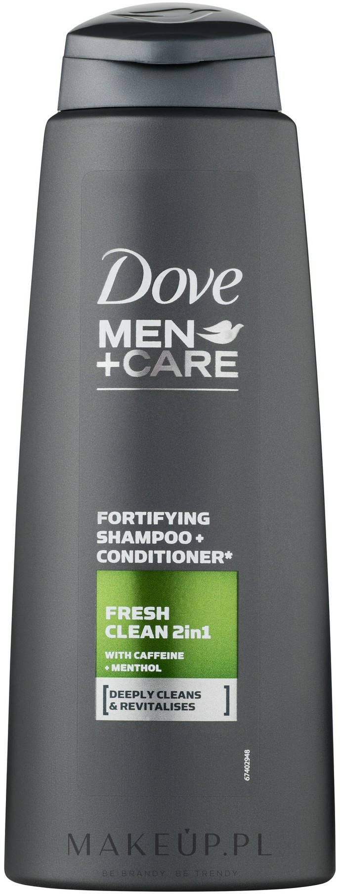 Wzmacniający szampon dla mężczyzn - Dove Men+ Care Fresh Clean 2in1 Fortifying Shampoo — Zdjęcie 400 ml