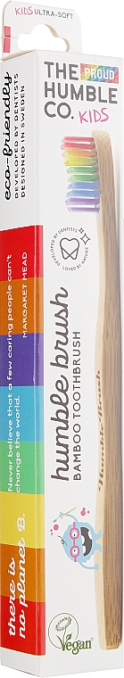 Bambusowa szczoteczka dziecięca Tęcza, ultra miękka	 - The Humble Co. Kids Ultra-Soft Toothbrush — Zdjęcie N1
