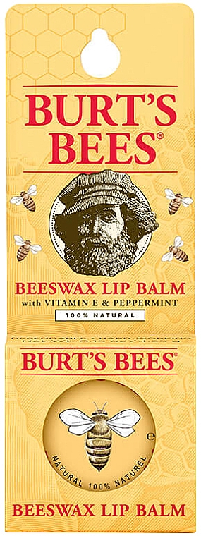 Balsam do ust z woskiem pszczelim, w puszce - Burt's Bees Beeswax Lip Balm Tin — Zdjęcie N3