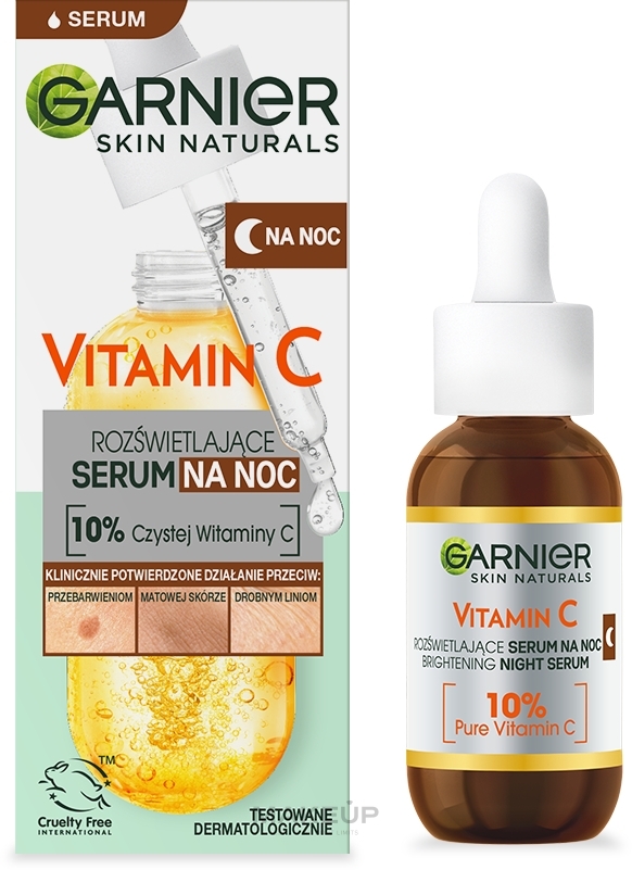 Serum do twarzy na noc z witaminą C - Garnier Skin Naturals Vitamin C Serum — Zdjęcie 30 ml