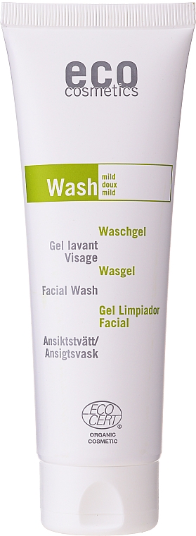 Preparat do mycia twarzy z zieloną herbatą i liśćmi winogron - Eco Cosmetics Facial Wash — Zdjęcie N1