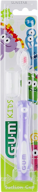 Szczoteczka do zębów Kids Monster, fioletowa - G.U.M Toothbrush — Zdjęcie N1