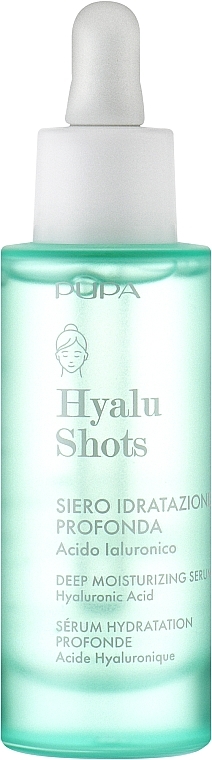Nawilżające serum do twarzy z kwasem hialuronowym - Pupa Hyalu Shots Deep Hydration Serum — Zdjęcie N1