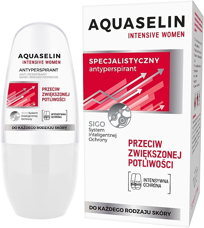 Specjalistyczny antyperspirant w kulce - Aquaselin Intensive Women