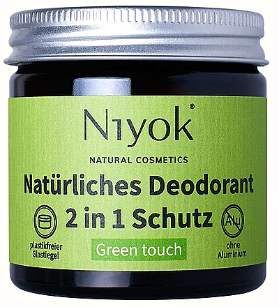 Naturalny dezodorant w kremie Zielony dotyk - Niyok Natural Cosmetics — Zdjęcie N1