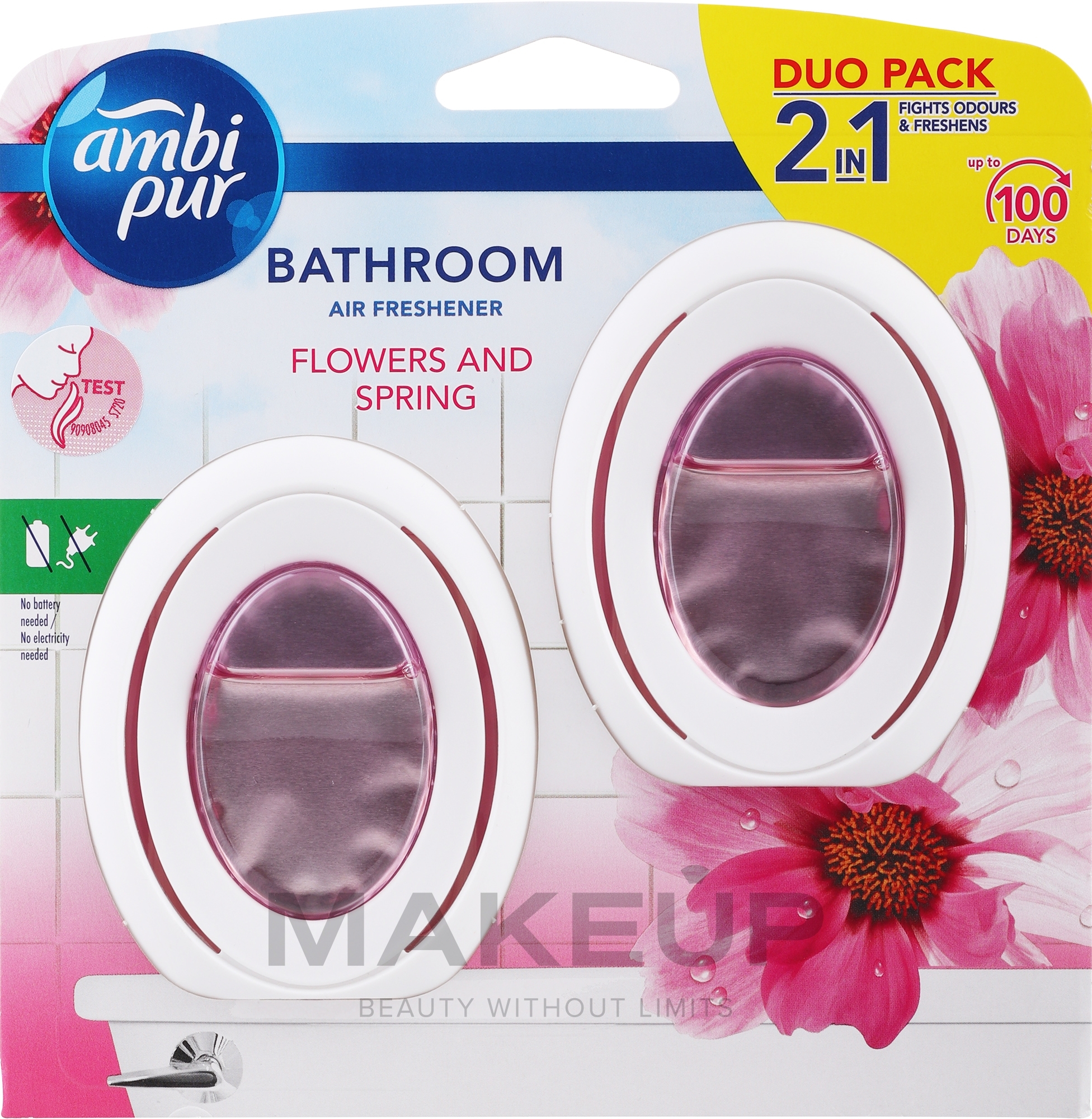 Zapach do łazienki Kwiaty i wiosna - Ambi Pur Bathroom Flowers & Spring Scent — Zdjęcie 2 x 7.5 ml