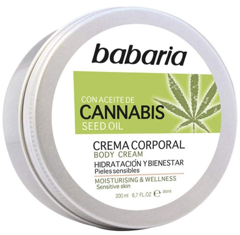 Nawilżający krem do ciała z olejem konopnym - Babaria Cannabis Moisturizing Body Cream — Zdjęcie N1
