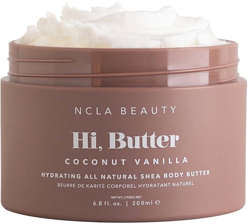 Masło do Ciała Kokos i Wanilia - NCLA Beauty Hi, Butter Coconut Vanilla Hydrating All Natural Shea Body Butter — Zdjęcie N1