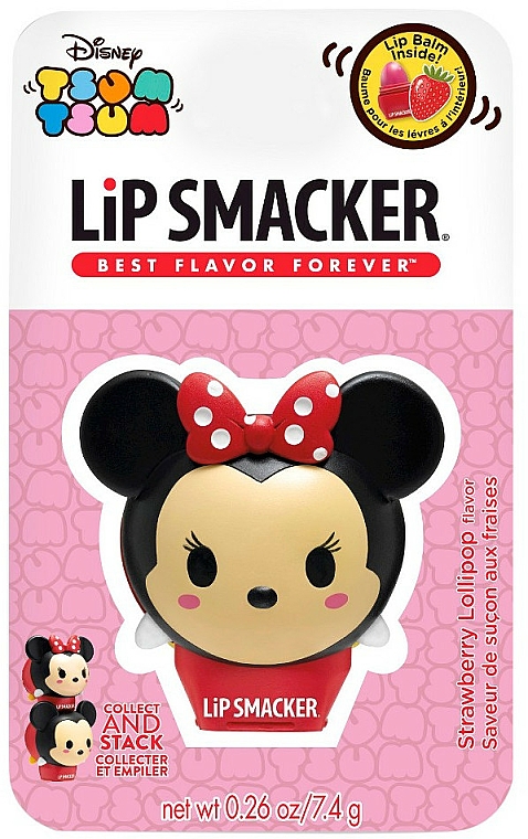 Balsam do ust Minnie, Truskawka - Lip Smacker Tsum Tsum Lip Balm Minnie Strawberry — Zdjęcie N1