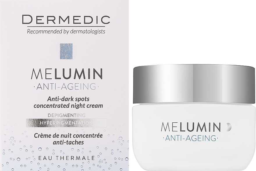 Krem-koncentrat przeciw przebarwieniom na noc - Dermedic Melumin Anti-Ageing Night Cream — Zdjęcie N2