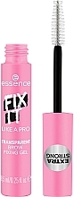 Żel do brwi - Essence Fix It Like A Pro Transparent Brow Fixing Gel — Zdjęcie N1