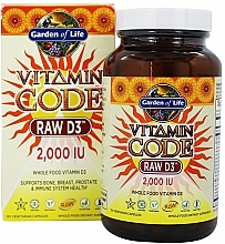 Suplement diety - Garden of Life Vitamin Code Raw D3, 50 mcg — Zdjęcie N4