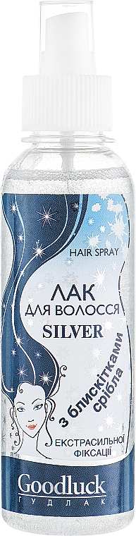Lakier do włosów, bardzo mocne utrawlenie - Supermash Goodluck Silver Hair Spray — Zdjęcie N2
