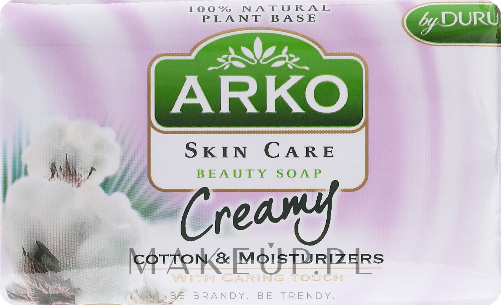 Mydło w kostce do rąk Bawełna - Arko Beauty Soap Creamy Cotton & Cream — Zdjęcie 90 g