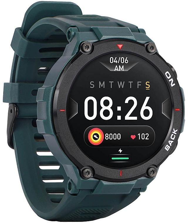 Smartwatch dla mężczyzn, zielony - Garett Smartwatch GRS — Zdjęcie N3